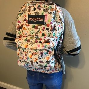 Cute “Sticker” Jansport Backpack. New w tags